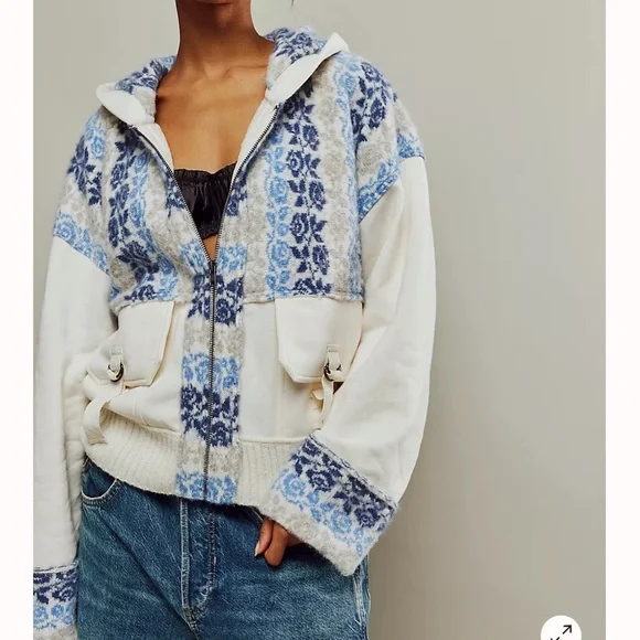 Free People Rockwell Sweatshirt In Neutral